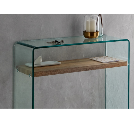 CONSOLA SIDNEY CON-11 CRISTAL COLOR ROBLE