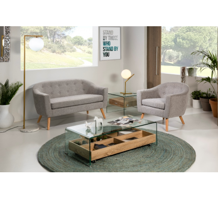 MESA CENTRO SIDNEY CT-227 CRISTAL COLOR ROBLE