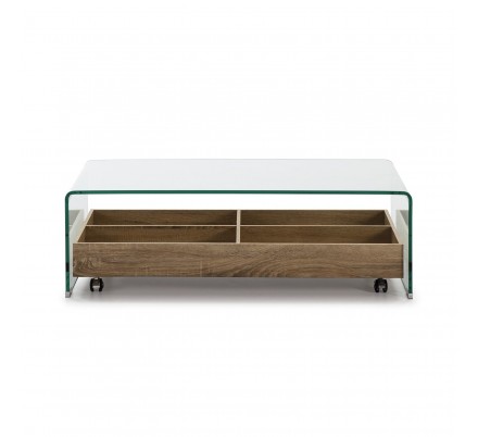 MESA CENTRO SIDNEY CT-227 CRISTAL COLOR ROBLE