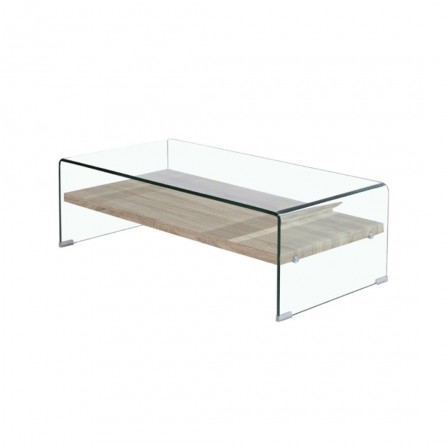 MESA CENTRO SIDNEY CT-225 CRISTAL COLOR ROBLE