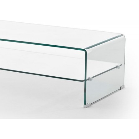 Mesa de centro cristal modelo marea