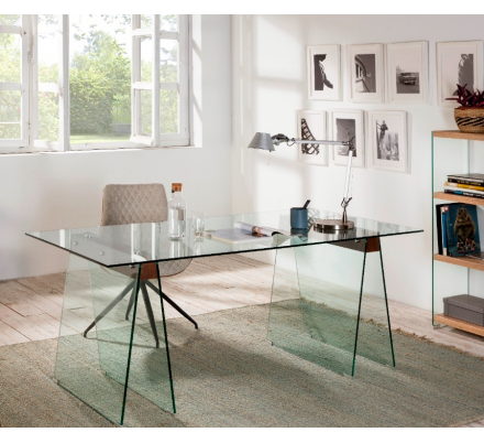 MESA COMEDOR MODELO 808 CRISTAL TEMPLADO 180X90