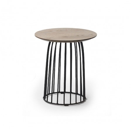 MESA DE CENTRO INDUSTRIAL MODELO 906S ROBLE-ACERO